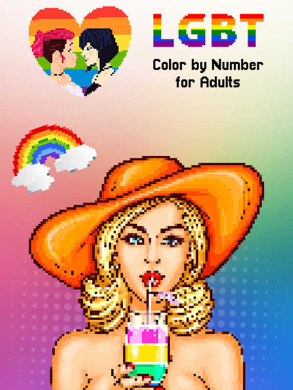 LGBT Color by Number for Adults cover
