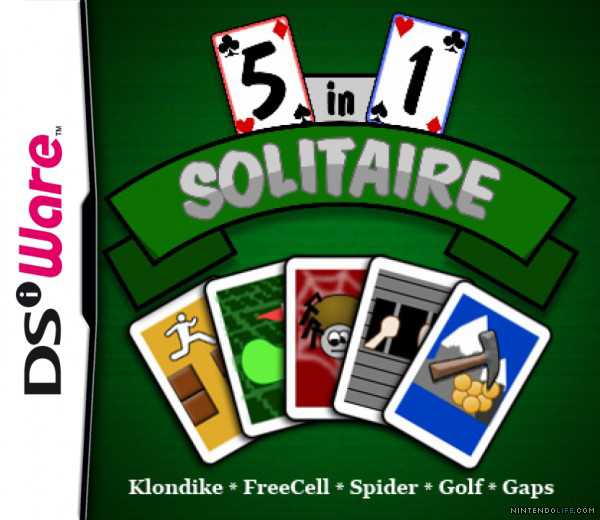 5 in 1 Solitaire cover