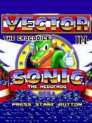 Vector the Crocodile in Sonic the Hedgehog cover