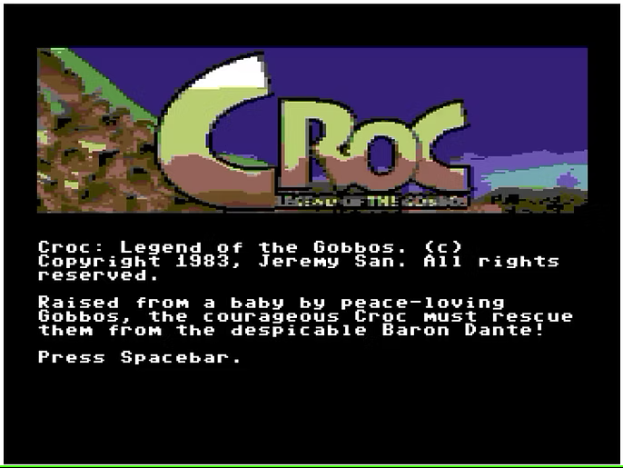 Croc: Legend of the Gobbos cover