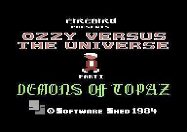Ozzy Versus the Universe I: Demons of Topaz cover