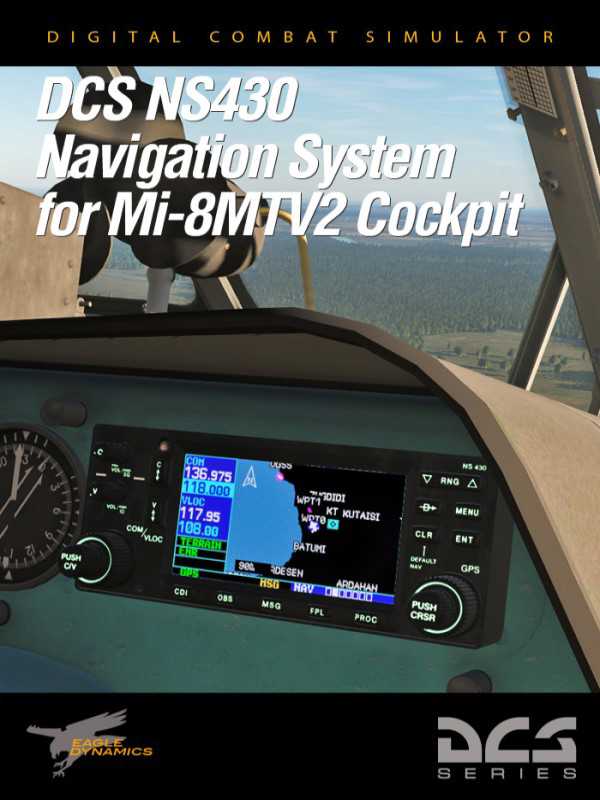 DCS World: NS 430 Navigation System for Mi-8MTV2 Cockpit cover