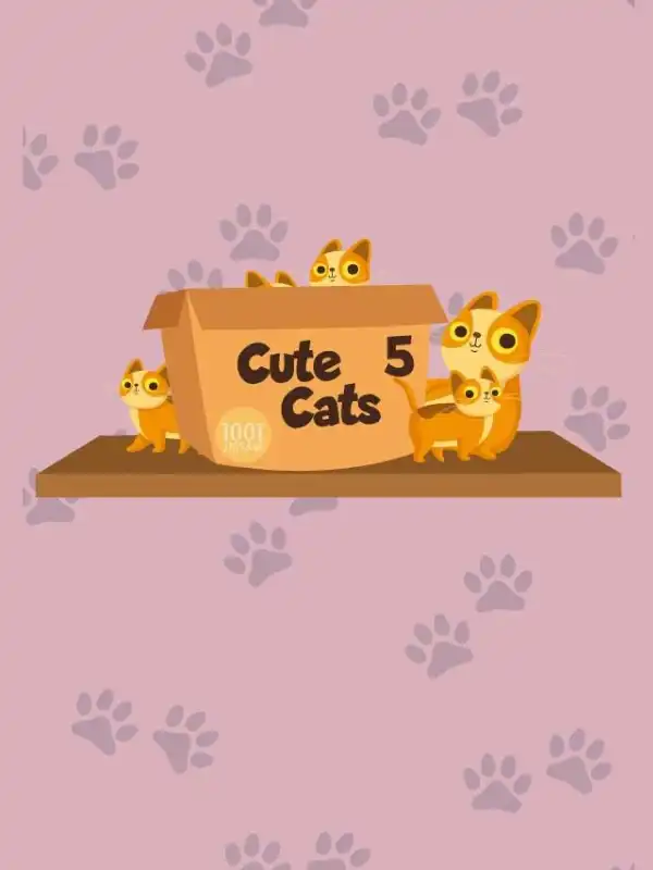 1001 Jigsaw: Cute Cats 5 cover