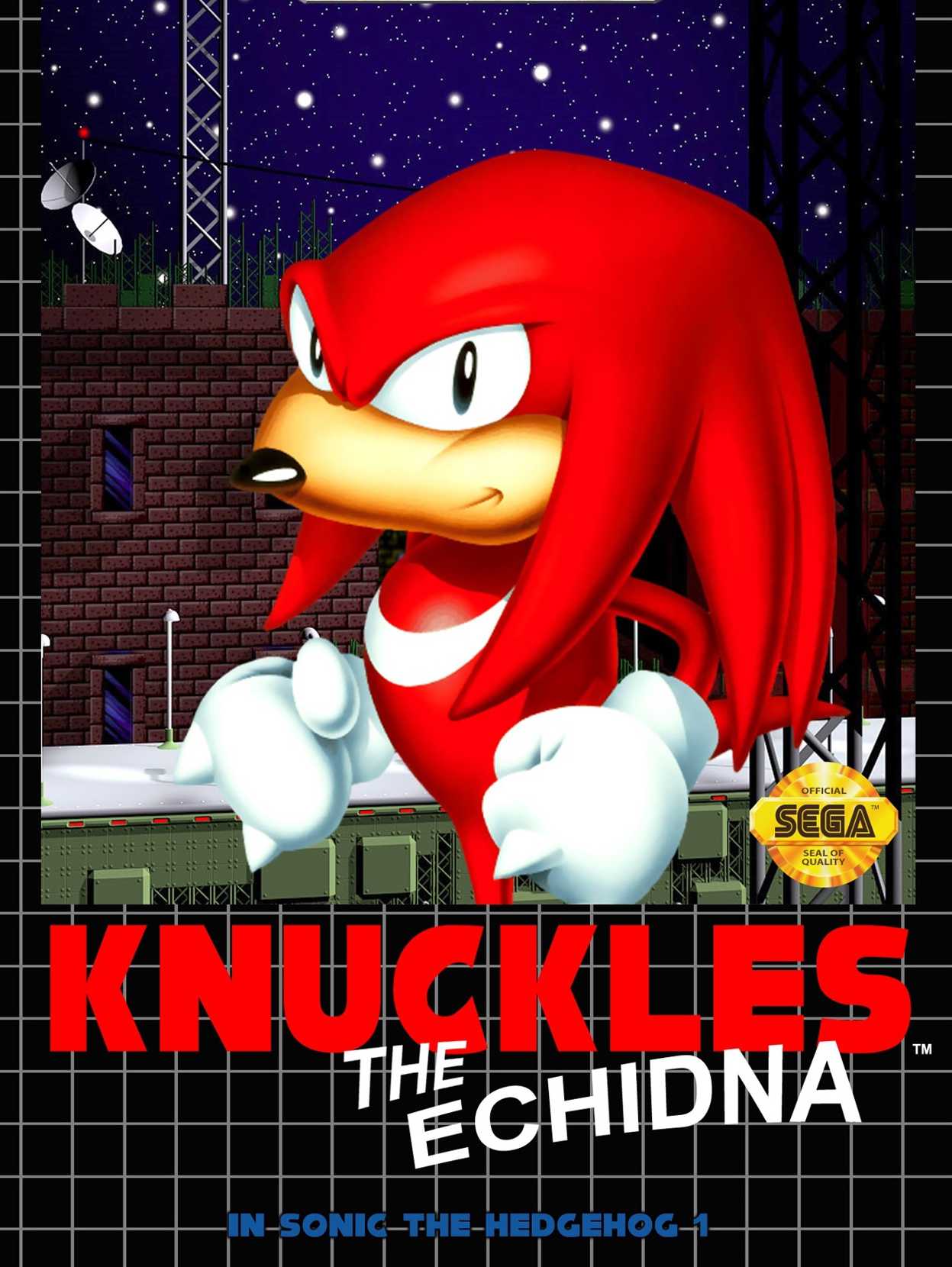 Knuckles the Echidna in Sonic the Hedgehog cover