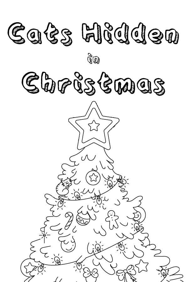 Cats Hidden in Christmas cover