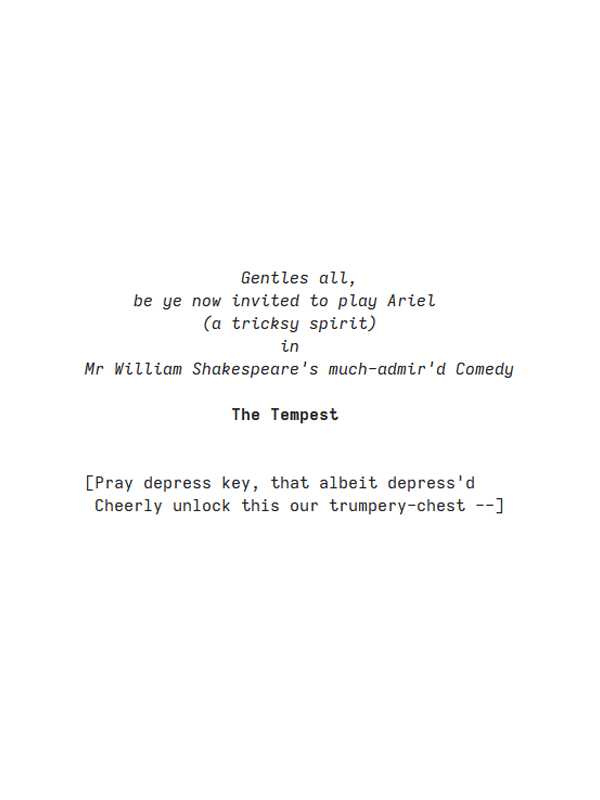 The Tempest cover