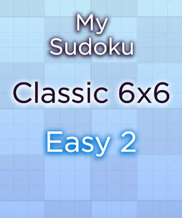 My Sudoku: Classic 6x6 Easy 2 cover