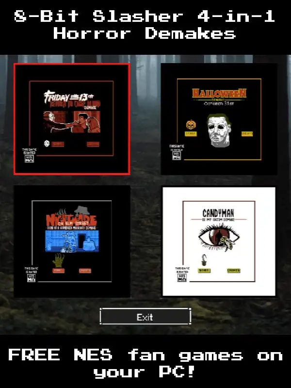 8-Bit Slasher 4-in-1 Horror Demakes cover