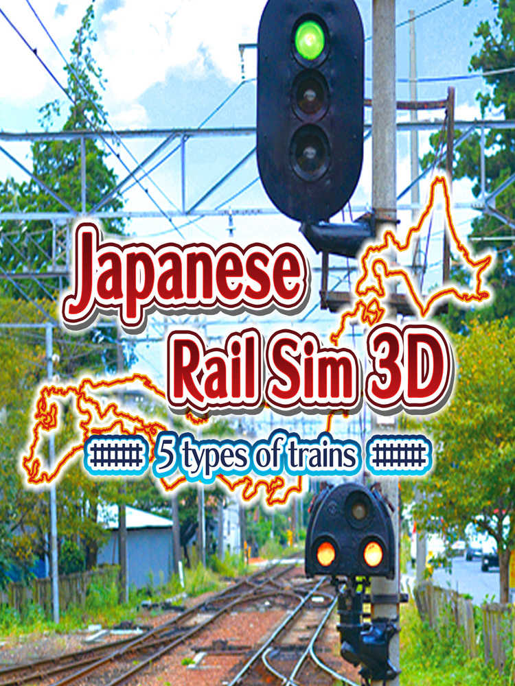Japanese Rail Sim 3D 5 types of trains cover