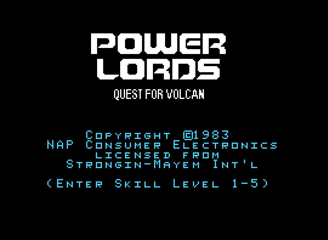 Power Lords: Quest for Volcan cover