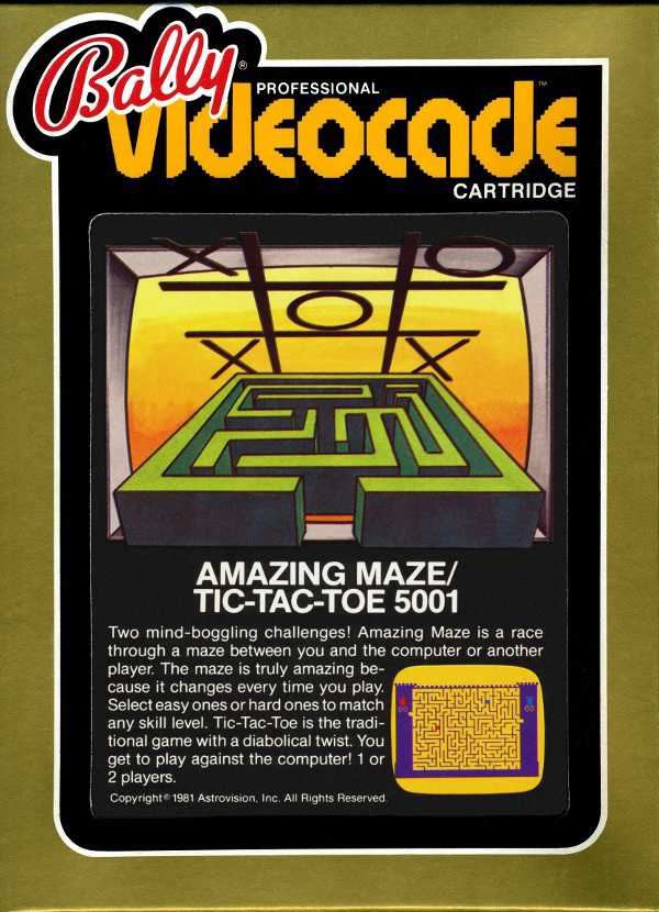 Amazing Maze / Tic-Tac-Toe cover