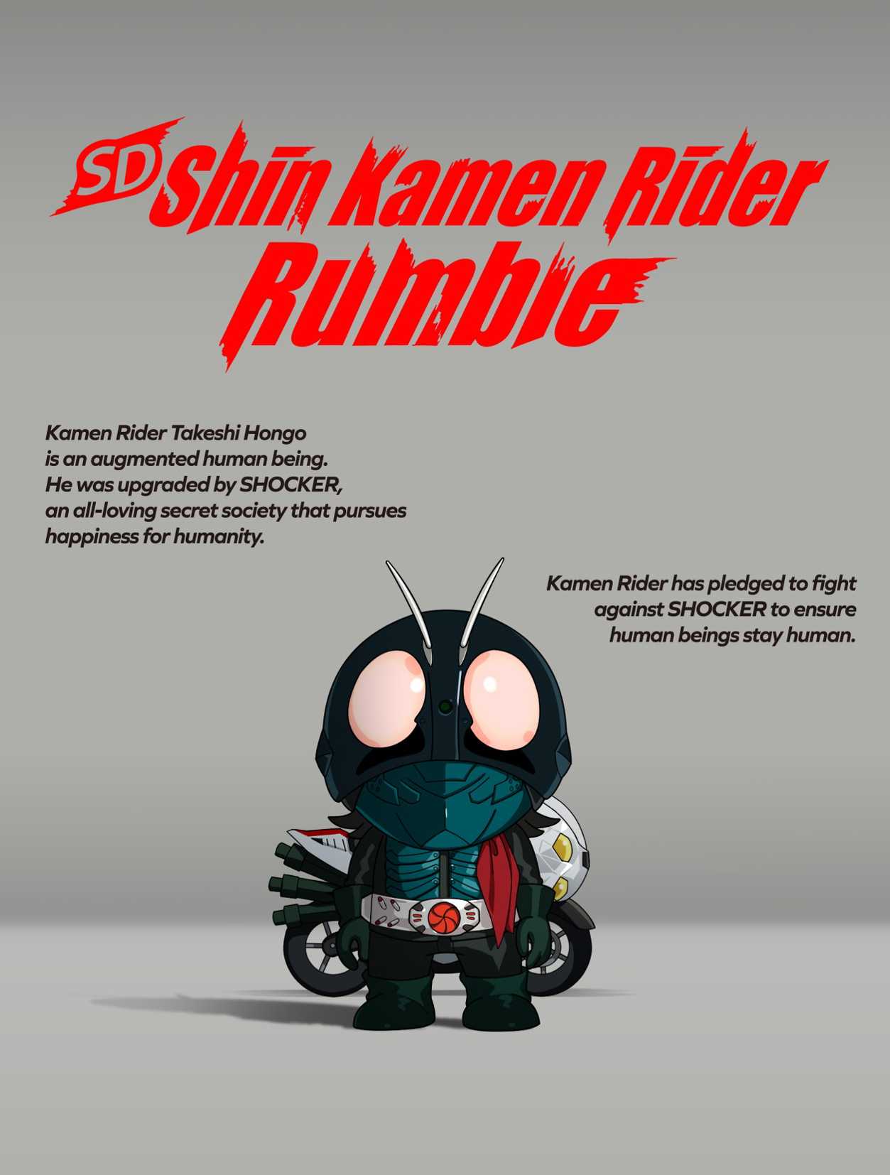 SD Shin Kamen Rider Rumble cover