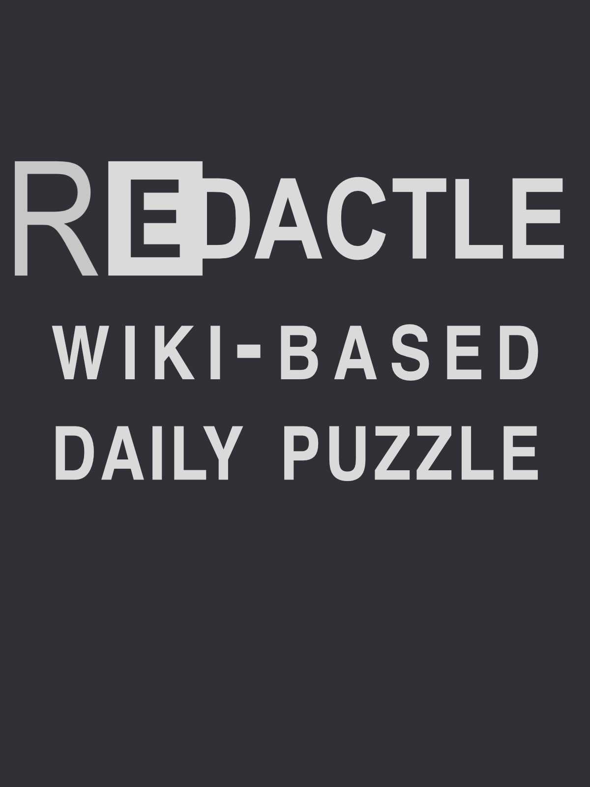 Redactle cover
