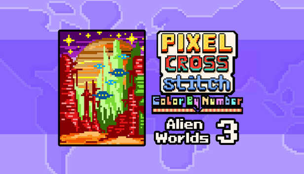 Pixel Cross Stitch: Alien Worlds Pack 3 cover