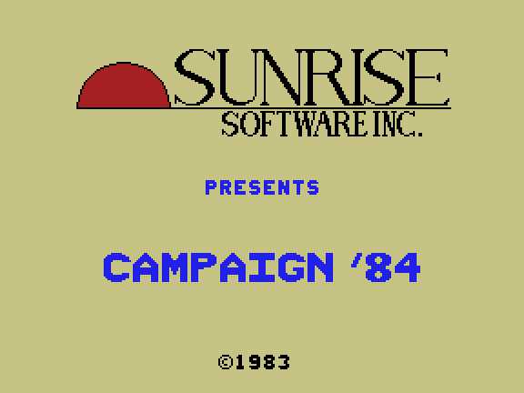 Campaign '84 cover