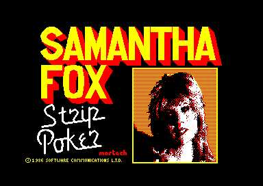Samantha Fox Strip Poker cover
