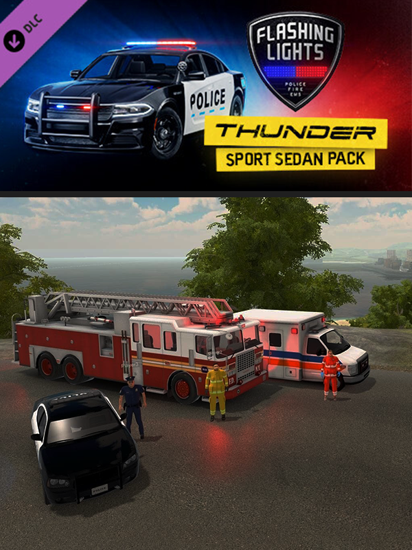 Flashing Lights: Thunder Sport Sedan Pack (Police, Fire, EMS) cover