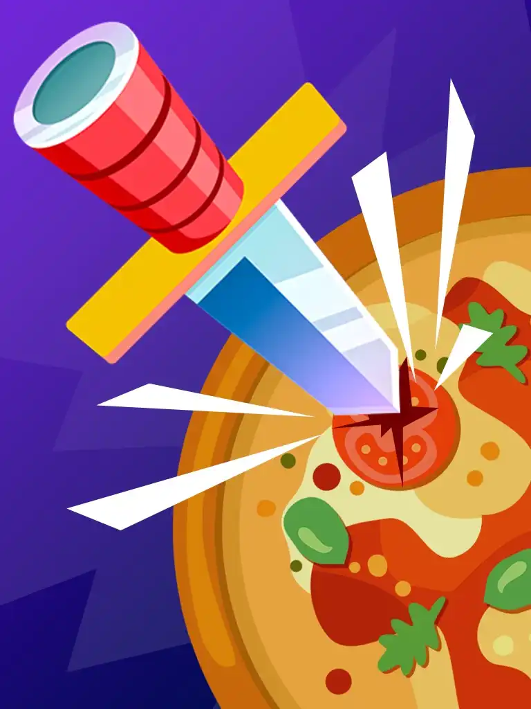 Knife Dash: Hit to Crush Pizza cover