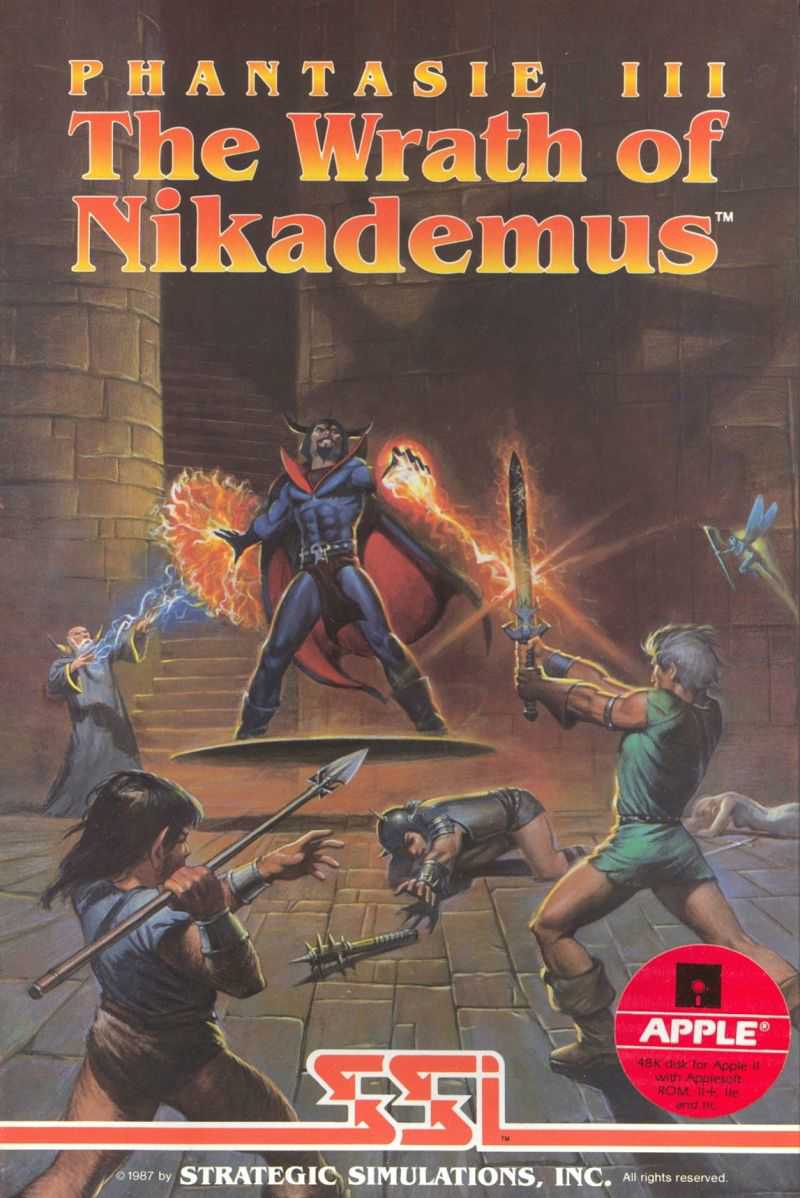 Phantasie 3: The Wrath of Nikademus cover