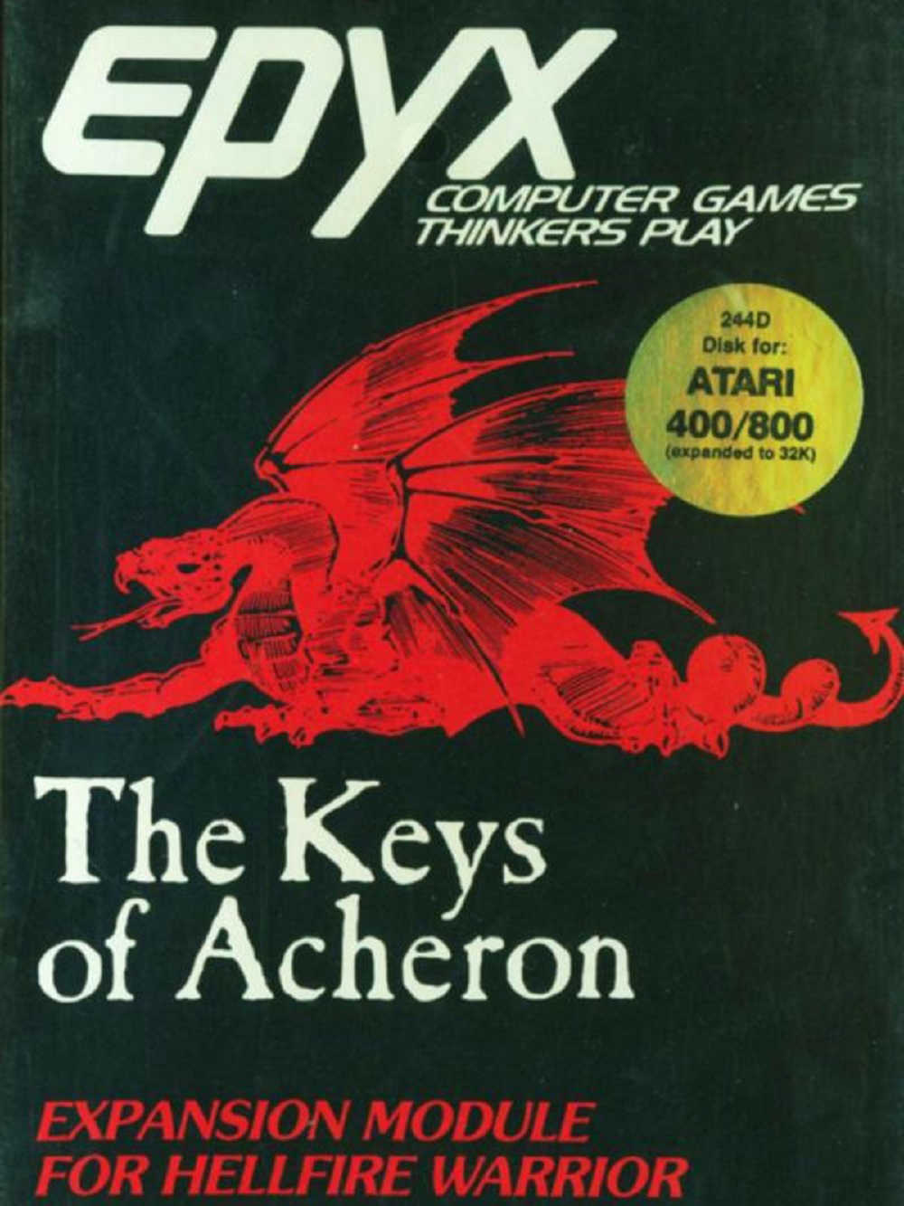 Dunjonquest: Hellfire Warrior - The Keys to Acheron cover