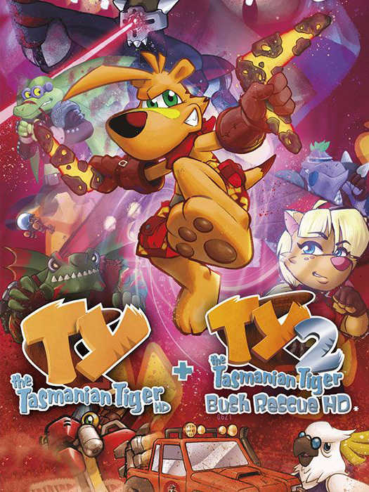 TY the Tasmanian Tiger HD + TY the Tasmanian Tiger 2: Bush Rescue HD Bundle cover