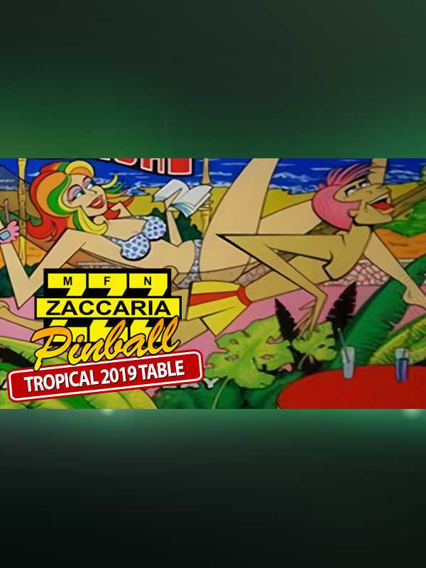 Zaccaria Pinball: Tropical 2019 Table cover