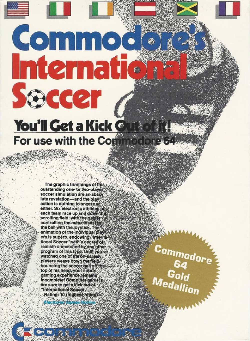 Commodore's International Soccer cover