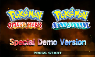Pokémon Omega Ruby and Alpha Sapphire Special Demo Version cover