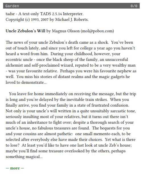 Uncle Zebulon's Will cover