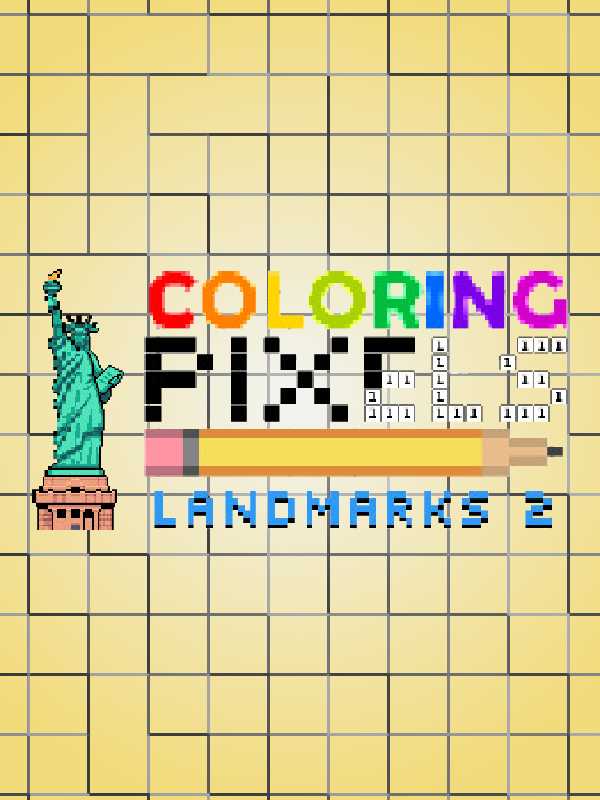 Coloring Pixels: Landmarks 2 Pack cover