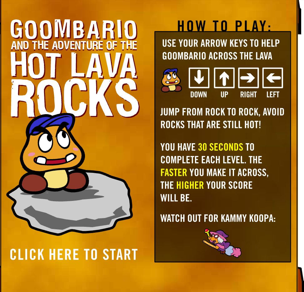 Goombario and the Adventure of the Hot Lava Rocks cover