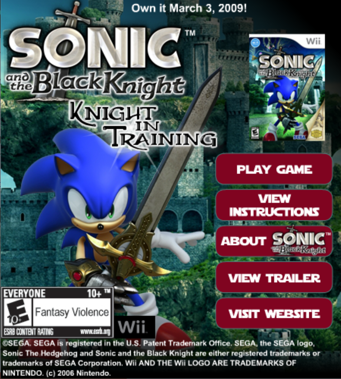 Sonic Knight In Training cover