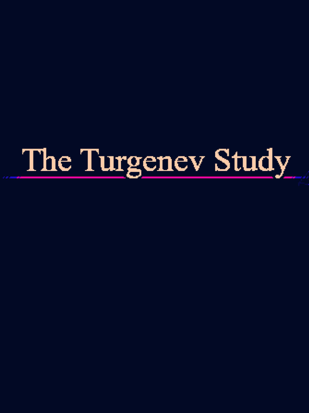 The Turgenev Study cover