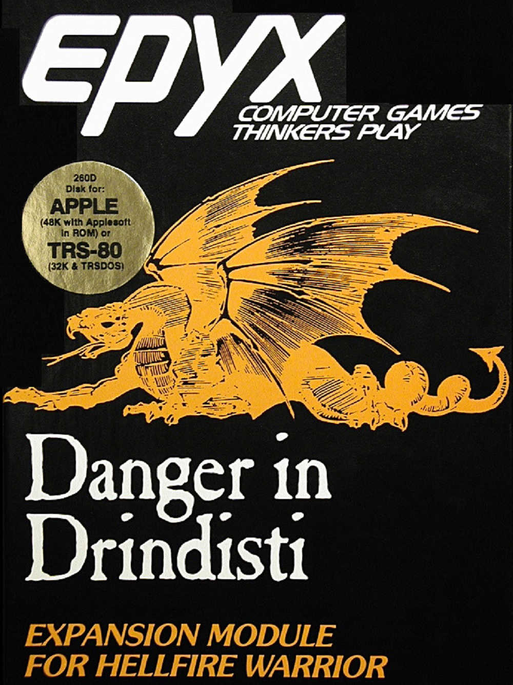 Dunjonquest: Hellfire Warrior - Danger in Drindisti cover