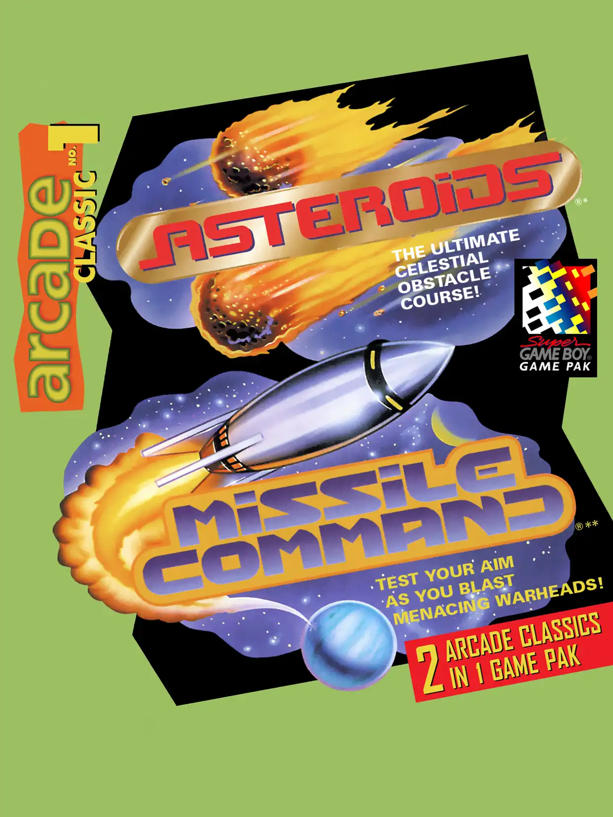 Arcade Classic No. 1: Asteroids / Missile Command cover