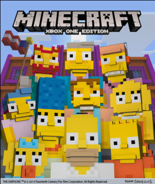 Minecraft: The Simpsons Skin Pack cover