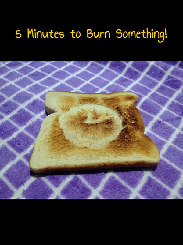 5 Minutes to Burn Something! cover