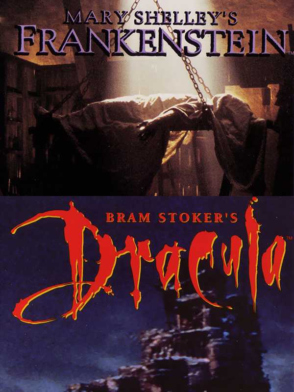 Mary Shelley's Frankenstein / Bram Stoker's Dracula cover
