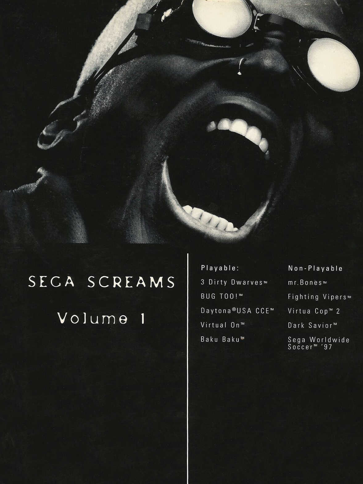 Sega Screams: Volume 1 cover
