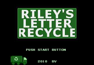 Riley's Letter Recycle cover