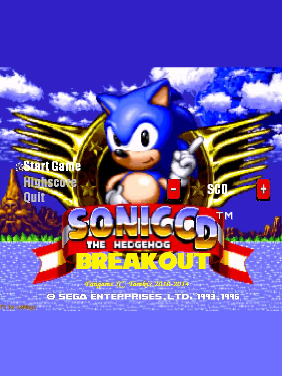 Sonic CD Breakout cover