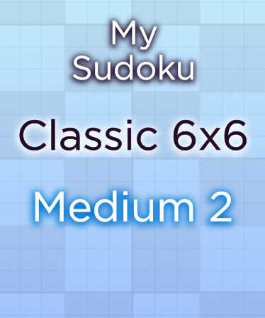 My Sudoku: Classic 6x6 Medium 2 cover