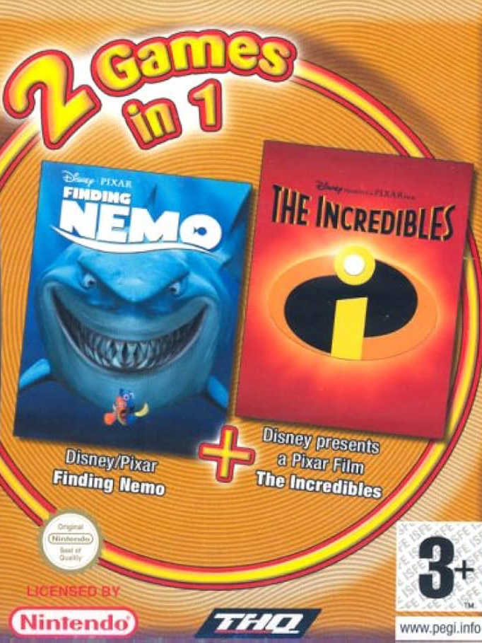2 Games in 1: Finding Nemo + The Incredibles cover