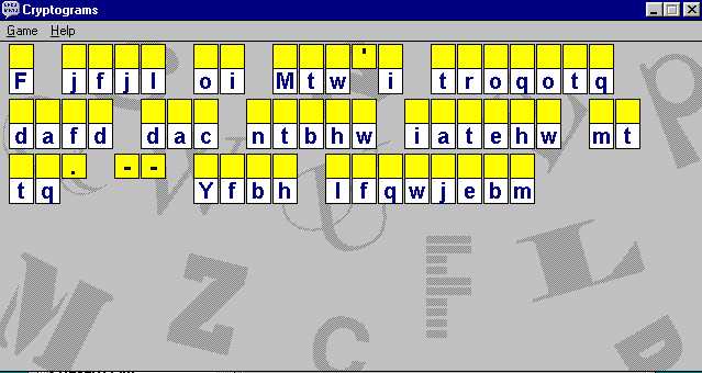 Cryptograms cover