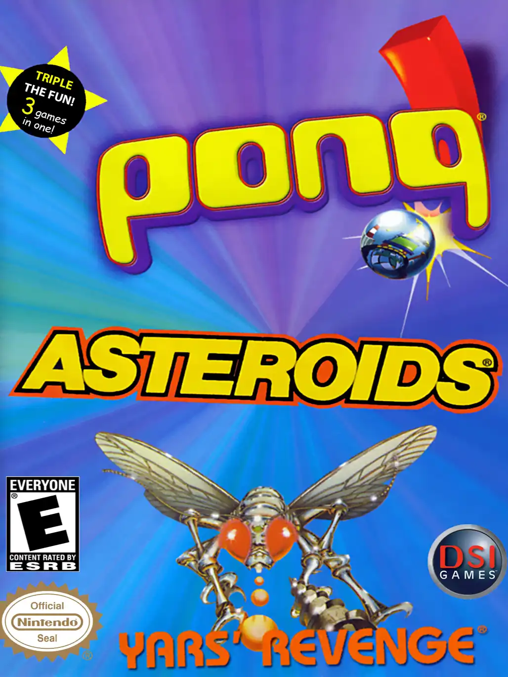 Asteroids / Pong / Yars' Revenge cover