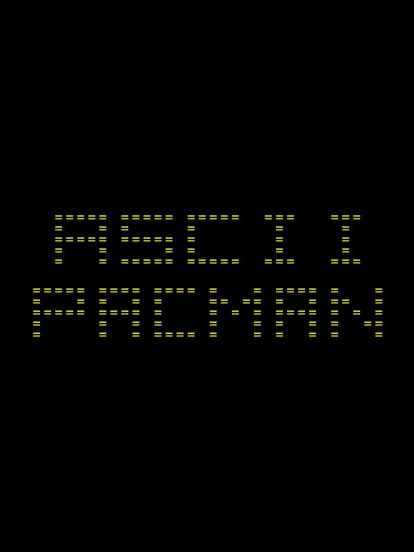 ASCII Pacman cover