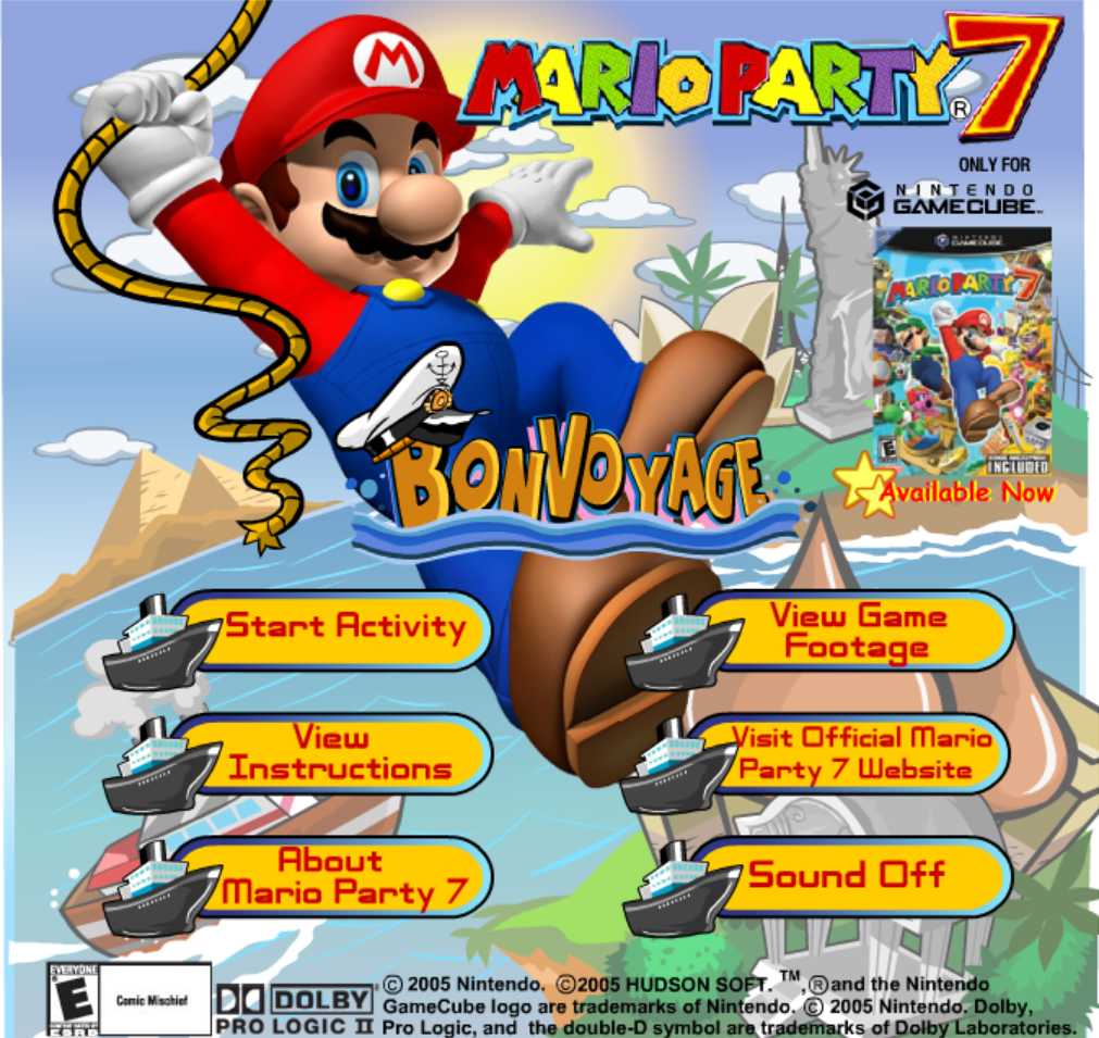 Mario Party 7 Bon Voyage cover