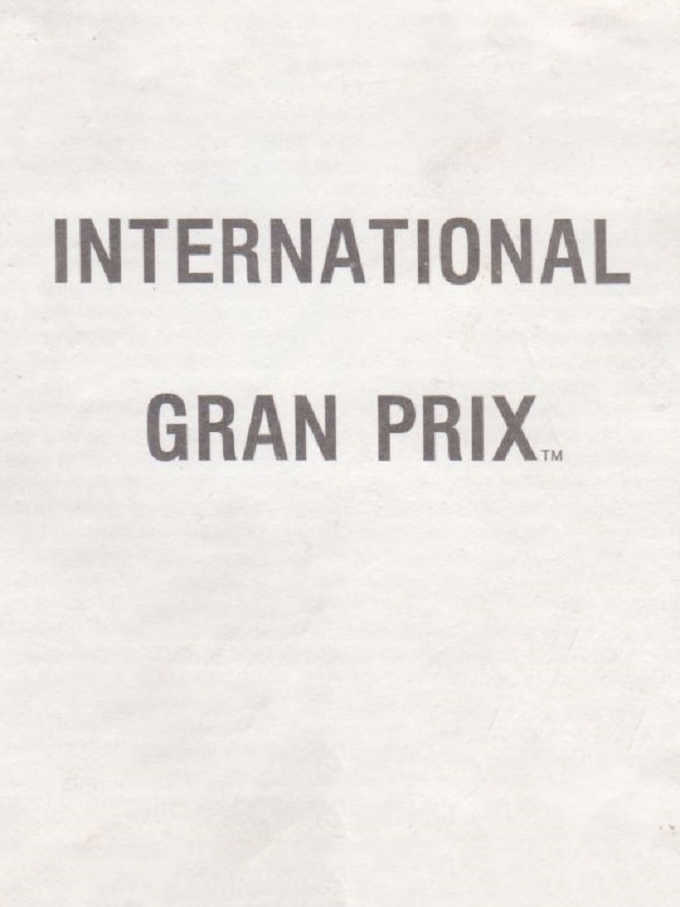 International Gran Prix cover