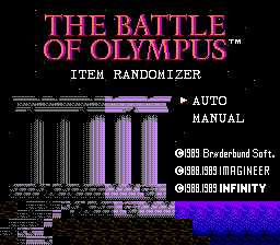 The Battle of Olympus: Item Randomizer cover