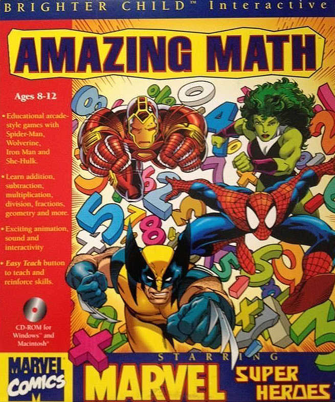 Amazing Math Starring Marvel Super Heroes cover